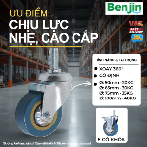 BÁNH XE ĐẨY ỐC REN
